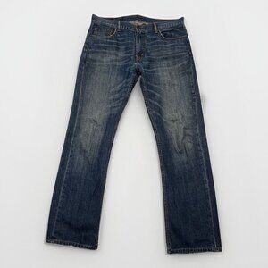 Levis 559 Jeans Mens 36x34 Faded Whiskers Straight Leg Medium Wash